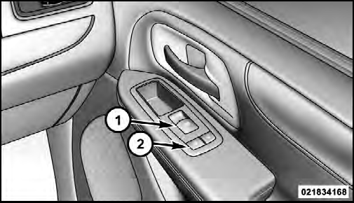 Front Passenger Power Door Switches