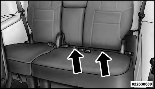 LATCH Anchorages (Third Row 60/40 Anchorages Shown)