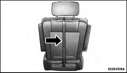 Rear Seat Tether Strap Mounting (Second Row Anchorage Shown)