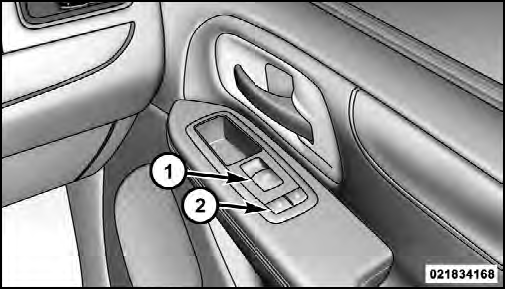 Front Passenger Power Door Switches