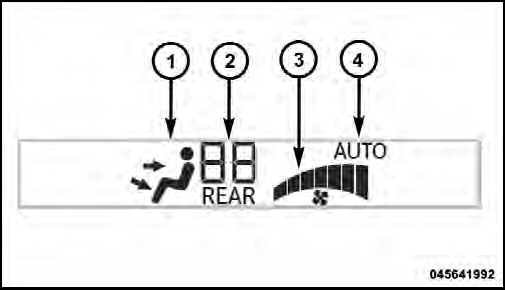 Front ATC Panel Rear Control Display