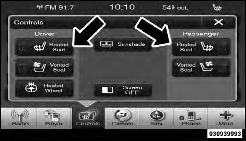 Heated Seats Soft-Keys